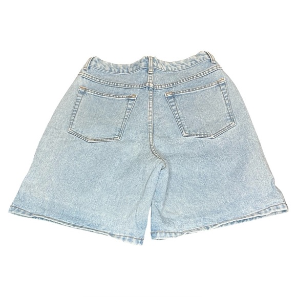 Vintage NY Line Denim High Waisted Mom Jorts Long Shorts 100% Cotton size 29 - Picture 5 of 5